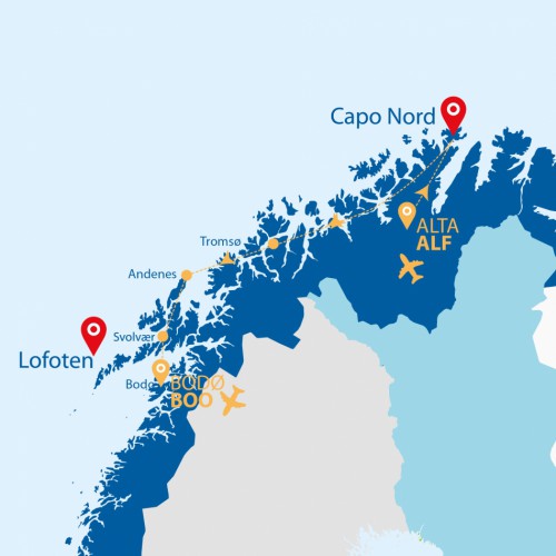 Cartina Magiche Lofoten e Capo Nord 2 - 2024