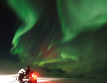 AURORA IN MOTOSLITTA 