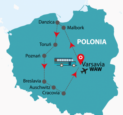 Cartina Segreti della Polonia (WAW/WAW)