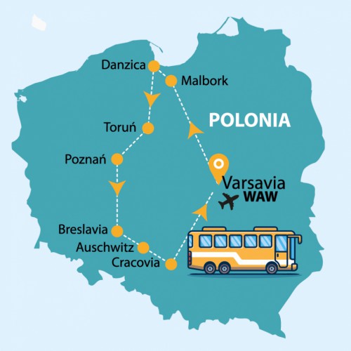 Cartina Segreti della Polonia (WAW/WAW)