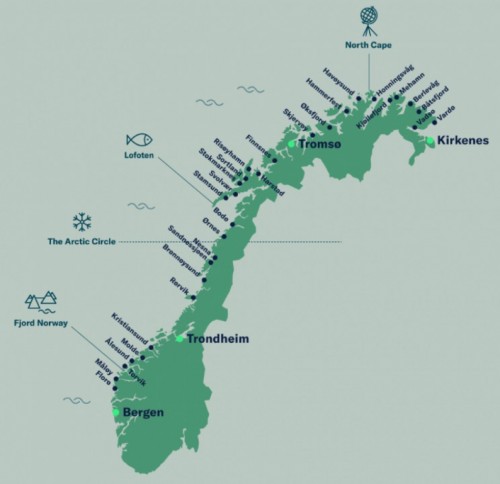 Cartina VOYAGE NORTH