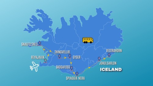 Cartina SELF DRIVE: SNAEFELLSNES, CIRCOLO D'ORO