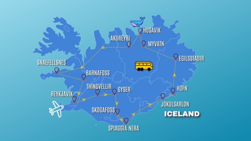 Cartina SELF DRIVE: L'ISOLA DEI VICHINGHI