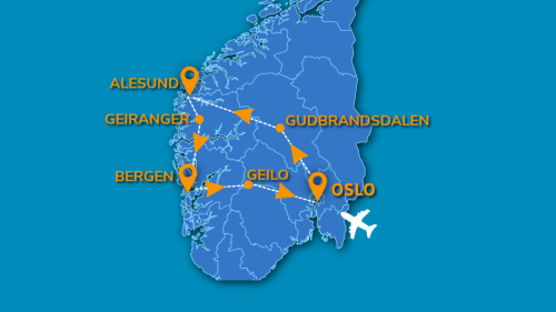 Cartina LA MAGIA DEI FIORDI - 2026