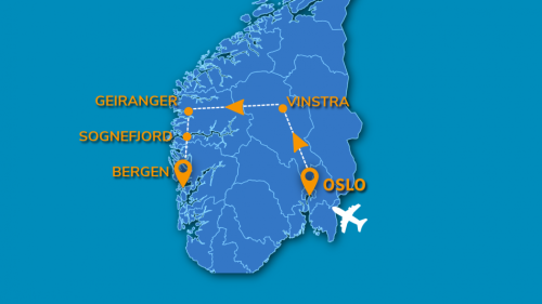 Cartina MINITOUR MAESTOSI FIORDI - 2026