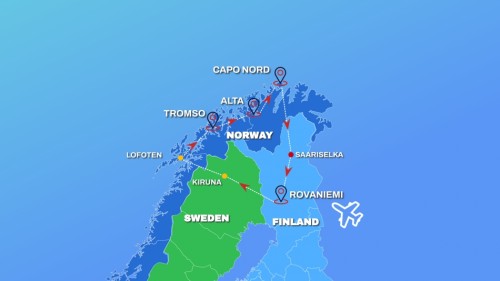 Cartina LAPPONIA, NORDKAPP E LOFOTEN 2 - 2026