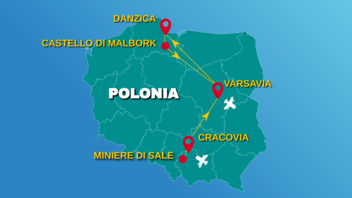 Cartina SEGRETI DELLA POLONIA - 2026