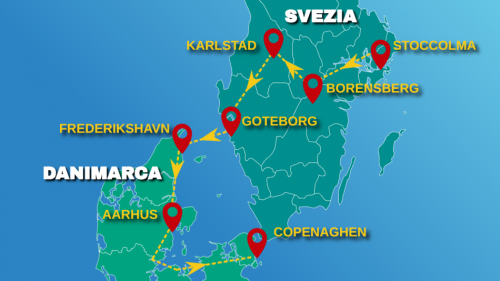 Cartina TESORI DI SVEZIA E DANIMARCA - 2026