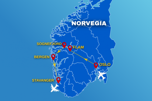 Cartina FIORDI E HIKING PREIKESTOLEN - 2026