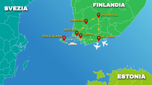 Cartina ARCIPELAGO DI FINLANDIA - 2026