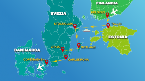 Cartina GRANDI ROTTE MAR BALTICO - 2026