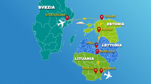 Cartina STOCCOLMA E CAPITALI BATICHE - 2026