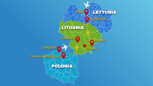 Cartina LE CITTA' DEL BALTICO - 2026