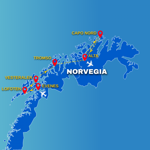 Cartina VERSO IL GRANDE NORD