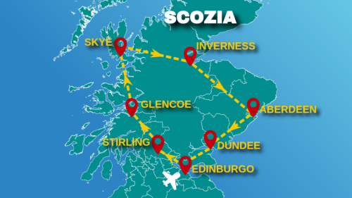 Cartina MAGICHE STRADE DI SCOZIA